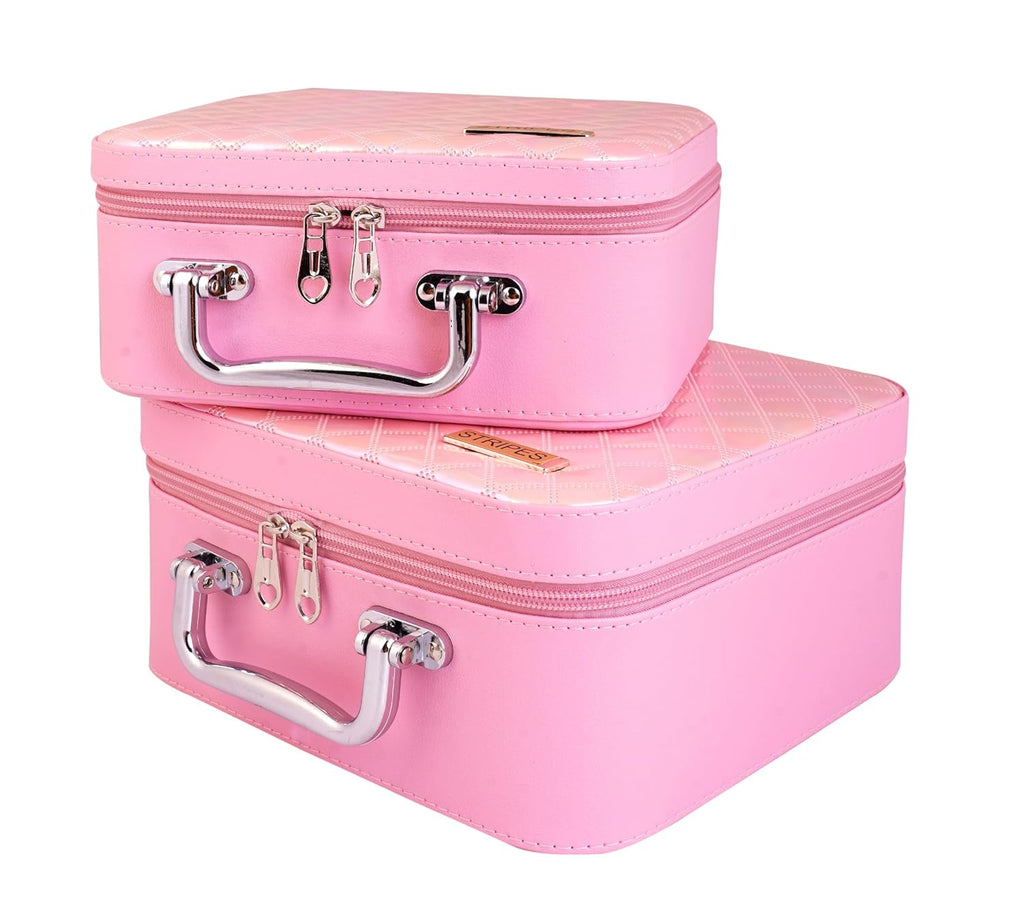 Makeup Vanity Box for Women | Makeup Box Good for Storage | Vanity Cosmetics Products Storage Box - Pack of 2