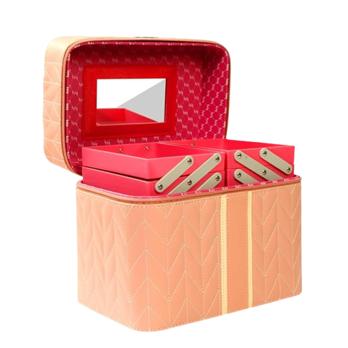 Travel Hand Luggage Makeup Case Suitcase Organizer Box Travel Vanity Box| Latest Western Plain Crystal Modern Fancy Pendant Necklace