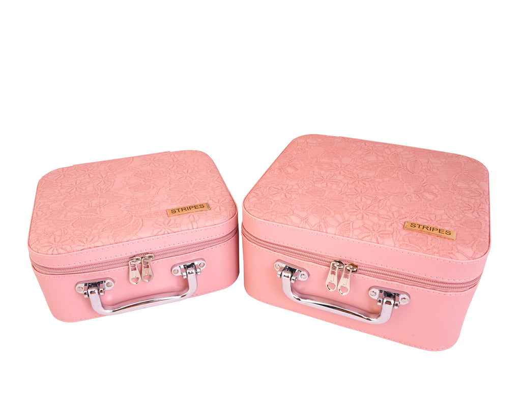 Makeup Vanity Box for Women | Makeup Box Good for Storage | Vanity Cosmetics Products Storage Box (Pack of 2)