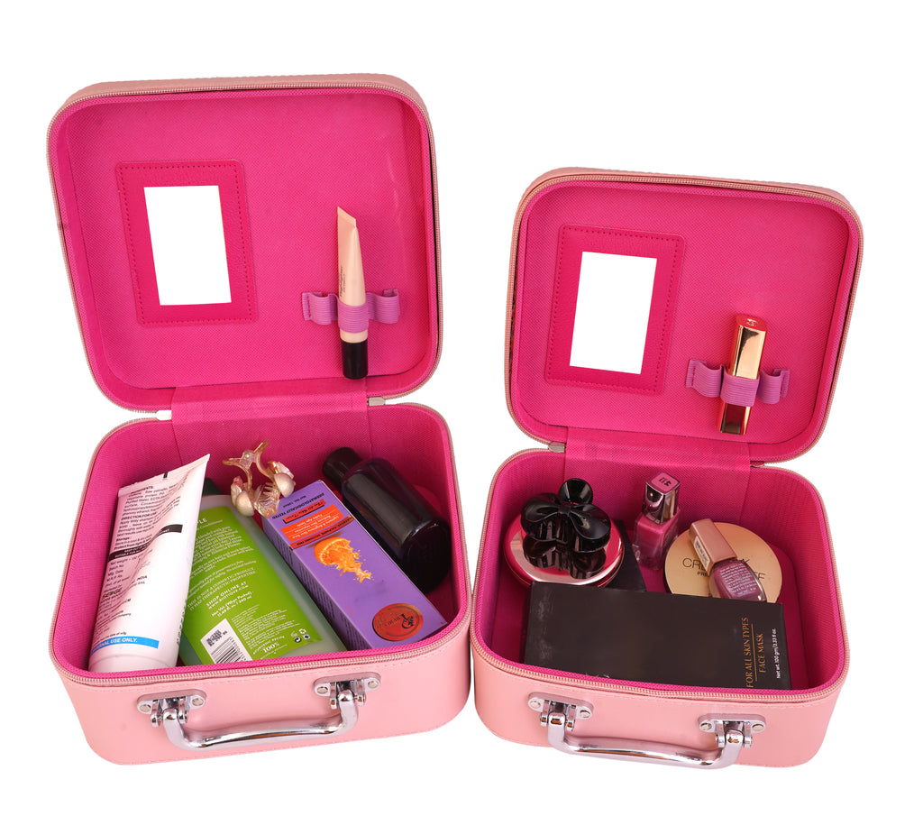 Makeup Vanity Box for Womenm MULTICOLOR (PACK OF 2) | Jeweller, cosmetics storage box