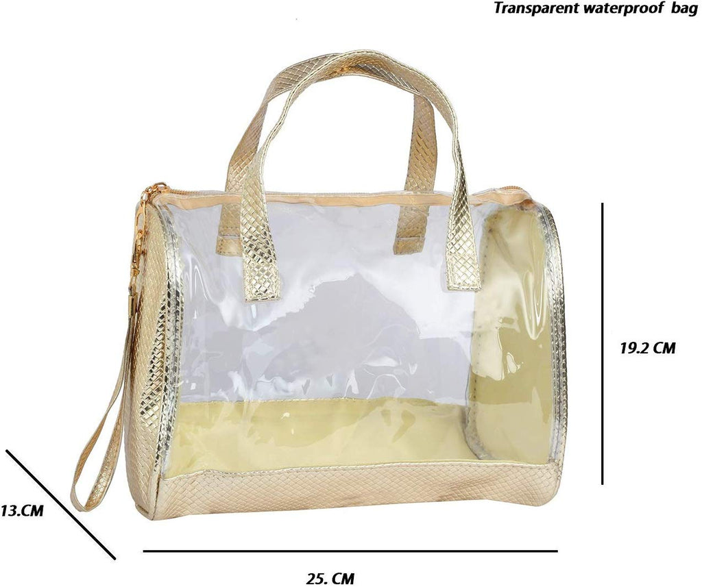 Travel Cosmetic Bag - 4 in 1-Set Makeup and Toiletries Bag